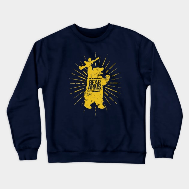 Grizzly Bear Arms Crewneck Sweatshirt by Doodl